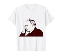 Plantilla Friedrich Nietzsche Camiseta