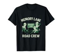 Plantilla gráfica de señal de Carretera Memory Lane Road Crew Camiseta