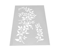 Plantilla grande A4 reutilizable con hojas de árbol de vid, 21 x 29,5 cm, plantilla de pintura de hiedra para paredes, muebles, lienzo y proyectos de arte de decoración del hogar