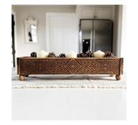 Plantilla grande geométrica tribal para pared, 81 cm x 20 cm, borde azteca, patrón simétrico, plantilla de pintura reutilizable para decoración de pared, decoración bohemia del hogar, puerta de