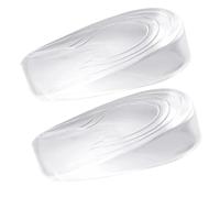 Plantilla invisible de aumento de altura de 1 a 3 cm, plantillas suaves para talón y pie, plantilla de medio talón (mujeres: 2 cm)