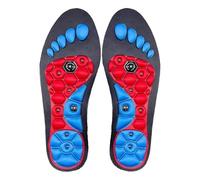 Plantilla magnética de acupresión deportiva, plantillas de masaje para reflexología de pies, almohadillas para zapatos para pérdida de peso, antifatiga (negro y rojo, M (40-43))