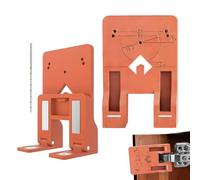 Plantilla magnética espaciadora de puerta | Herramienta de nivelación y alineación de 2 piezas - Guía de separación de puerta con bisagras magnéticas | Para carpinteros y renovación