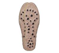 Plantilla magnética para masaje de fiebre para el cuidado de la salud, terapia magnética, masaje acupunto, lino, súper suave (beige, 36)