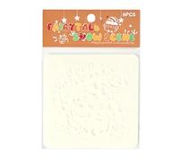 Plantilla natalizi per dipingere, plantilla riuszabili per dipingere,Plantilla multiuso per albero di Natale Modello per stencil natalizi - Stencil con motivi natalizi Stencil creativi per le vacanze