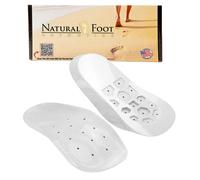 Plantilla ortop dica natural para arcos medianos, fabricada con material suave y flexible, para aliviar la fascitis plantar, con soporte para el