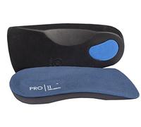 Plantilla ortopédica de 3/4 para pies planos y fascitis plantar, color Azul, talla S