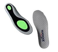 Plantilla ortopédica de soporte de arco de fibra de carbono con placa de carbono de longitud completa, rodilleras deportivas, antitorsión, antideslizante, absorción de impactos (gris, 37-38)