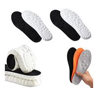 Plantilla Ortopédica Revolucionaria, 2 Pares De Plantillas De Nube 4D, Plantillas Ortopédicas De Espuma Viscoelástica Transpirable Para Mujeres Y Hombres, Zapatillas Deportivas (Black,35-36)