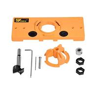 Plantilla para Bisagras, Plantilla Bisagras Cazoleta 35mm, Guía de Perforación de Bisagra Oculta, Plástico de Ingeniería, Plantilla Duradera para Carpintería