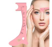Plantilla para cejas, regla de mapeo de cejas | Guía de delineador de ojos de silicona | Regla para dar forma las cejas, ayuda para el maquillaje de ojos, herramienta de medición de cejas para