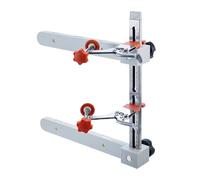Plantilla para corredera de cajón, guía de taladrado ajustable para asas de muebles, con abrazadera magnética y riel de acero inoxidable ajustable para de cocina, almacenamiento de taladros