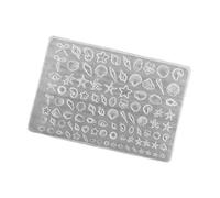 Plantilla para decoración de uñas con forma de perlas / / lazo con superficies lisas, molde hecho a mano para limpieza rápida y suministros de arte profesionales de larga duración Unguis