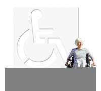 Plantilla para discapacitados para estacionamiento, silicona de 41 x 44 pulgadas, plantilla de alta visibilidad, guía de letreros para discapacitados, marcado público óptimo, pintura de carreteras de