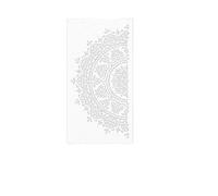 Plantilla para murales, Plantillas de pared for pintar Mandala Target flor redonda plantilla masilla decorativa 50-90cm(M 30cmX60cm - B)