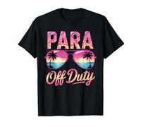 Plantilla PARA OFF DUTY Paraprofessional Vacation Besties Vacay Camiseta