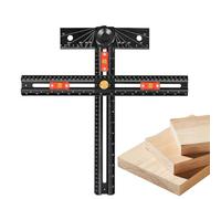 Plantilla para tiradores de armario,Localizador de Perforación en Forma de T | Herramienta localizadora para taladrado en madera,Para carpinteros ebanistas propietarios cocina baño hogar y el taller