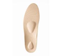 Pedag Viva Low - Soporte de arco bajo, hecho a mano en Alemania, alivio de la fascitis plantar, cojín para el talón, control de olores de carbón activado, soporte metatarsiano, bronceado, mujer US