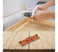 Plantilla perforadora de bisagra de carpintería para bisagras de puerta de armario, guía de taladro de agujero de 35 mm con localizador de punzones de fijación, plantilla de enrutador para proyectos