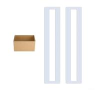 Plantilla plegable de silicona para línea de estacionamiento para marcar pintura precisa en estacionamientos, entradas y carreteras, reutilizable y ligera (2 plantillas)