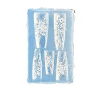 Plantilla profesional de silicona para decoración de uñas, moldes para decoración de uñas, moldes de sellos