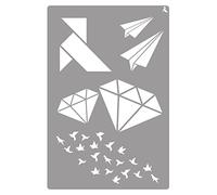 Plantilla Stencil St-22 Origami 20X30 CM La Pajarita 090022C Especial Para Chalk Paint y Pintura Tela