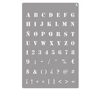Plantilla Stencil St-23 Alphabet 20X30 CM La Pajarita Especial Para Chalk Paint y Pintura Tela