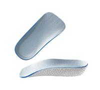 Plantilla transpirable invisible para el arco de la altura, cómoda de usar, media plantilla, duradera, ortopédica, para hombres y mujeres (gris-M)