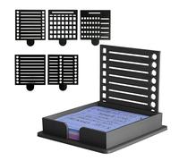 Plantilla y soporte para notas adhesivas, organizador de listas de barras, dispensador Post-It para habitaciσn y organizador de escritorio de ofi