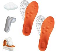Plantillas 4D Cloud Soles Memory Foam Stepper para hombre y mujer, soporte de arco con masaje de acupresión para aliviar el dolor de pies (2 pares-C, hombres 11.5-12.5/mujer 13-14)