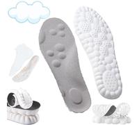 Plantillas 4D - Plantilla de tecnología 4D Cloud - Plantillas súper suaves y ultra cómodas, plantillas de zapatos deportivos 4D, plantilla de masaje acupoint para soporte de pies y articulaciones