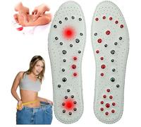 Plantillas Adelgazantes Magneticas,Plantillas Ortopédicas,Plantillas Acupresión para Hombres y Mujeres,Prevención de la Fascitis Plantar Mejora la Calidad del Sueño (Size:39,Color:Blanco)