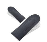 Plantillas Altura Hombre Plantillas invisibles for aumentar la altura, 1 par, for mujeres y hombres, media plantilla de 3 capas con aire.(Black 3.5cm)