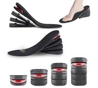 Plantillas Altura Hombre y Mujer,Alzas para Zapatos Hombre Mujer,Plantillas Elevadoras,Plantillas de Aumento de Altura Ajustable,Calzado Cojines Tamañoe,3-7.5cm Plantillas Zapatos con Cojín de Aire