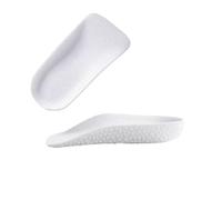 Plantillas Altura Plantillas for aumentar la altura del soporte arco, 3,5 CM, 2, 1, medias almohadillas, ortopédicas, transpirables, espuma viscoelástica, levanta el de los pies(White,2.5CM)