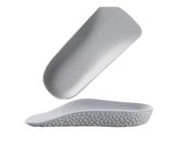 Plantillas Altura Plantillas for aumentar la altura del soporte arco, 3,5 CM, 2, 1, medias almohadillas, ortopédicas, transpirables, espuma viscoelástica, levanta el de los pies(Grey,2.5CM)