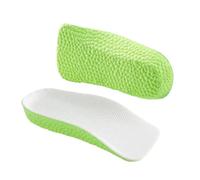 Plantillas Altura Plantillas for aumentar la altura del soporte arco, 3,5 CM, 2, 1, medias almohadillas, ortopédicas, transpirables, espuma viscoelástica, levanta el de los pies(Green,3.5CM)