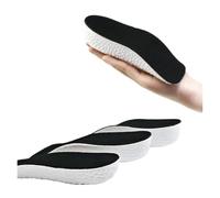 Plantillas Altura Plantillas for aumentar la altura, soporte for el arco del pie plano, zapatillas ortopédicas, elevación del talón y memoria(Black white,3.5 cm)