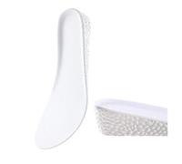 Plantillas Altura Plantillas transpirables for aumentar la altura del talón, almohadillas acolchadas unisex(3.5CM-white,EU40)