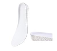 Plantillas Altura Plantillas transpirables for aumentar la altura del talón, almohadillas acolchadas unisex(2.5CM-white,EU42)