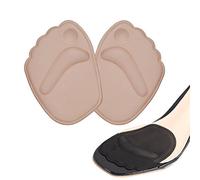Plantillas antideslizantes para el antepié de tacón alto, cojines de gel para el antepié, plantillas adhesivas para aliviar el dolor para mujeres, 2 pares