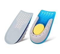 Plantillas Aumento De Estatura 1 par de plantillas de gel de silicona Cojín de talón for pies Pies Soles Alivia Protectores de dolor de pie Spur Soporte Zapatos Pad Feet Care Inserciones Plantillas Au