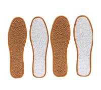 Plantillas autocalentables for masaje de pies, plantilla lana gruesa térmica, almohadillas espuma viscoelástica for zapatos, accesorios for deportivos cálidos invierno(Brown-4pcs,40-250mm)