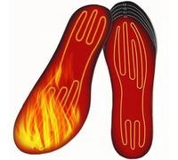 Plantillas Calefactables Hombre y Mujer, Calentador Pies Cortable Transpirable, Plantillas Seguras, para Motociclismo Esquí Viajes Camping Ciclismo Aire(S:35-41)