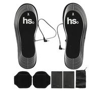 Plantillas Calefactoras, 1 par de Plantillas Eléctricas Calentador de Pies con Inserción Térmica de Fibra de Carbono Suave con Batería de 4,5 V con Correa para Caja de Batería