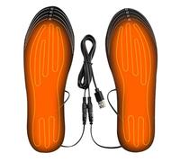 Plantillas calefactoras Plantillas térmicas recargables por USB para zapatos, lavables, de corte libre, calentadores de pies cálidos de invierno para hombres y mujeres, para interiores y exterio