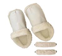 Plantillas cálidas para zapatos con agujero, forro cálido extraíble, forro de invierno con cubierta de cordones, forro interior de felpa corta