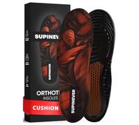 Plantillas cómodas avanzadas que absorben los golpes, soporte de arco bajo, plantillas acolchadas antifatiga para hombres y mujeres, antideslizantes, suaves, alivio eficaz del dolor de pies (S,