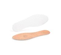 Plantillas cómodas de cuero marrón y látex (2 pares) 39-40 C