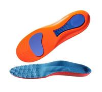 Plantillas con tecnología de absorción de impactos y elasticidad: plantillas ortopédicas deportivas for correr, plantillas unisex cómodas for suelas de calzado.(Red,EU45-46(280mm))